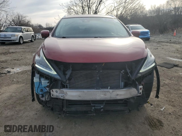 2019 Nissan Murano SL with VIN 5N1AZ2MS6KN116807, listed as a Copart auction lot 45186695 with 24,280 mi miles and Salvage Title. Bid and sale history available at DreamBid. Image 5.