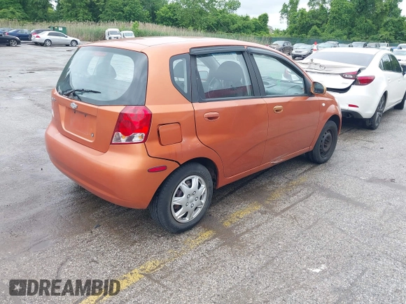 2006 Chevrolet Aveo LS with VIN KL1TD66646B518732, listed as a IAAI auction lot 42331787 with 145,491 mi miles and . Bid and sale history available at DreamBid. Image 4.