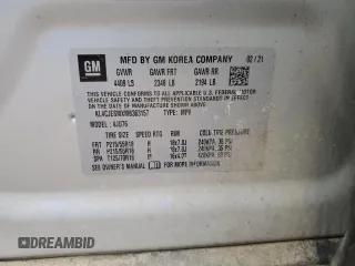 2021 Buick Encore Preferred with VIN KL4CJESMXMB363157, listed as a Copart auction lot 47416945 with 26,527 mi miles and Salvage Title. Bid and sale history available at carsss.com. Image 14.