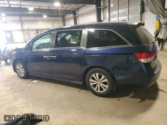 2014 Honda Odyssey EX-L with VIN 5FNRL5H66EB027040, listed as a Copart auction lot 53959195 with 199,431 mi miles and Salvage Title. Bid and sale history available at carsss.com. Image 2.