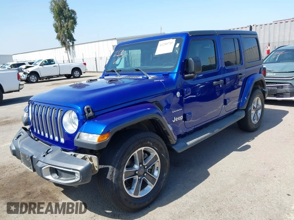 2018 Jeep Wrangler Unlimited Sahara z VIN 1C4HJXEG2JW211116, wystawiony jako IAAI lot #42250718 z przebiegiem 67 771 mil mil oraz . Historia ofert i sprzedaży dostępna na DreamBid. Obrazek 6.