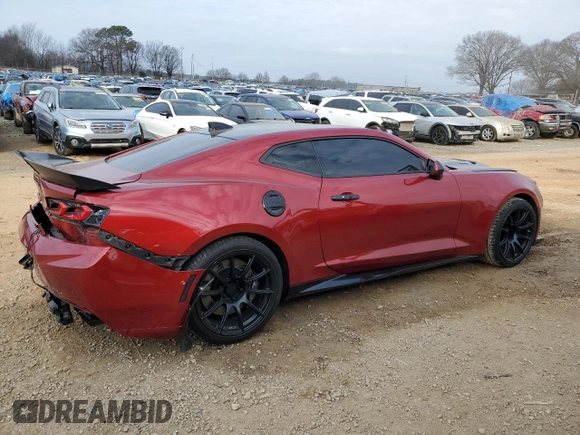 2018 Chevrolet Camaro ZL1 with VIN 1G1FJ1R60J0149068, listed as a Copart auction lot 44157975 with 60,385 mi miles and Salvage Title. Bid and sale history available at DreamBid. Image 3.