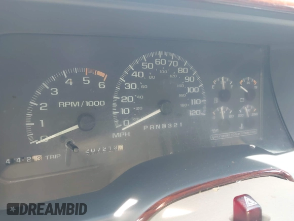 1999 Cadillac Escalade z VIN 1GYEK13R9XR400123, wystawiony jako IAAI lot #41837946 z przebiegiem 207 213 mil mil oraz . Historia ofert i sprzedaży dostępna na DreamBid. Obrazek 7.