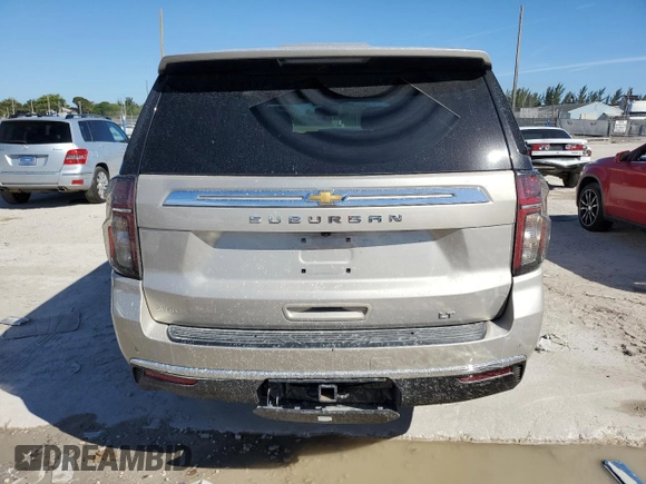 2021 Chevrolet Suburban LT z VIN 1GNSCCKD0MR313964, wystawiony jako Copart lot #47876455 z przebiegiem 30 213 mil mil oraz Szkoda całkowita • Salvage title. Historia ofert i sprzedaży dostępna na DreamBid. Obrazek 6.