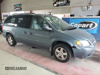 2007 Dodge Grand Caravan SXT with VIN 2D4GP44L97R180393, listed as a Copart auction lot 54700215 with 71,641 mi miles and Clean Title. Bid and sale history available at DreamBid. Image 4.