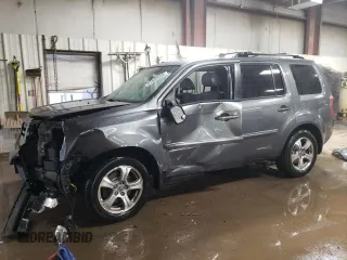 2012 Honda Pilot EX-L with VIN 5FNYF4H59CB017572, listed as a Copart auction lot 51532555 with 127,720 mi miles and Salvage Title. Bid and sale history available at carsss.com. Image 1.