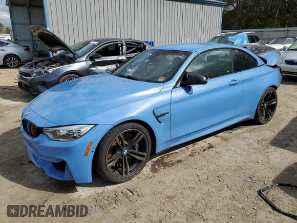 2016 BMW M4 with VIN WBS3U9C5XGP970025, listed as a Copart auction lot 46482935 with 0 mi miles and Non Repairable. Bid and sale history available at carsss.com. Image 1.