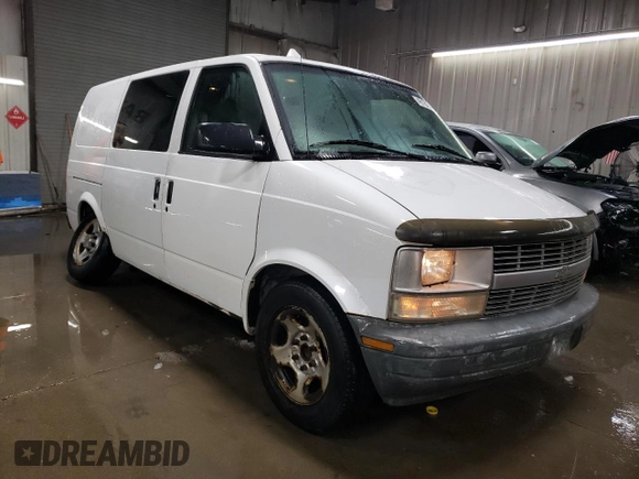 2003 Chevrolet Astro Cargo with VIN 1GCDM19X53B103984, listed as a Copart auction lot 46184145 with 214,147 mi miles and Salvage Title. Bid and sale history available at carsss.com. Image 4.