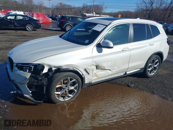 2023 BMW X3 xDrive30i with VIN 5UX53DP02P9P22066, listed as a IAAI auction lot 41843127 with 22,960 mi miles and . Bid and sale history available at DreamBid. Image 18.