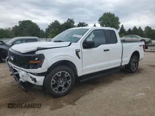 2024 Ford F-150 with VIN 1FTEX2LPXRKD92539, listed as a Copart auction lot 58324795 with 10,696 mi miles and Salvage title. Bid and sale history available at DreamBid. Image 1.