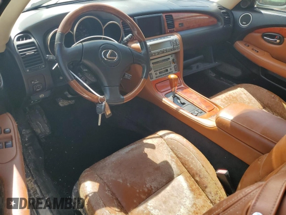 2002 Lexus SC 430 with VIN JTHFN48YX20018505, listed as a Copart auction lot 73966274 with Not Provided miles and Salvage Title. Bid and sale history available at DreamBid. Image 8.