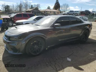 2021 Dodge Charger Scat Pack with VIN 2C3CDXGJ5MH602049, listed as a Copart auction lot 46069295 with 21,462 mi miles and Salvage Title. Bid and sale history available at DreamBid. Image 1.