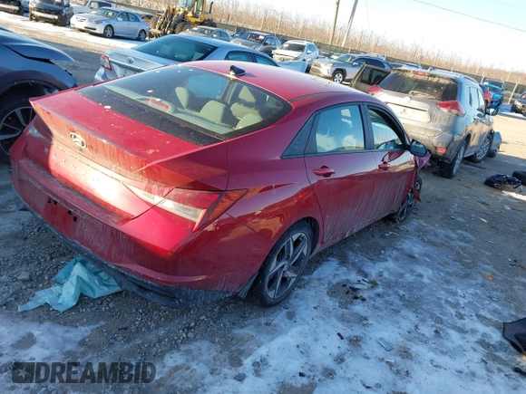 2023 Hyundai Elantra SEL with VIN KMHLS4AG3PU450699, listed as a IAAI auction lot 41336246 with 55,830 mi miles and . Bid and sale history available at DreamBid. Image 4.