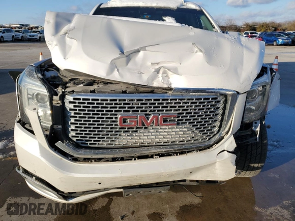 2017 GMC Yukon Denali with VIN 1GKS1CKJ2HR208163, listed as a Copart auction lot 88161295 with 107,864 mi miles and Salvage Title. Bid and sale history available at carsss.com. Image 5.
