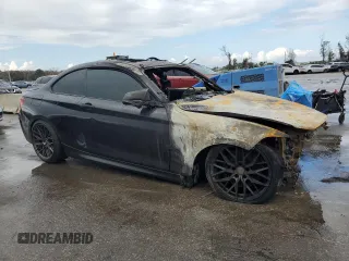 2015 BMW 2 Series M235i with VIN WBA1J7C59FV253733, listed as a Copart auction lot 86908474 with 0 mi miles and Non Repairable. Bid and sale history available at carsss.com. Image 4.