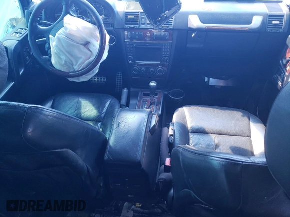 2009 Mercedes-Benz G with VIN WDCYR37E59X179789, listed as a Copart auction lot 48282934 with 154,393 mi miles and Salvage Title. Bid and sale history available at DreamBid. Image 8.