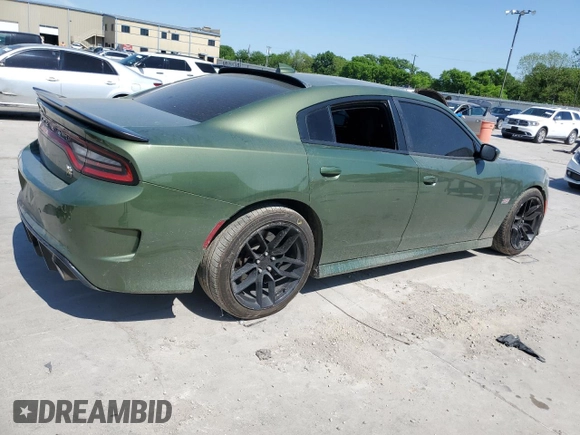 2019 Dodge Charger Scat Pack with VIN 2C3CDXGJ7KH721346, listed as a Copart auction lot 53302395 with Not provided miles and Salvage title. Bid and sale history available at DreamBid. Image 3.