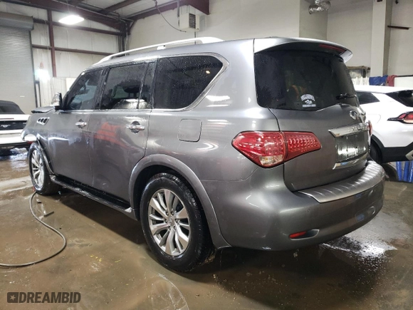 2016 Infiniti QX80 with VIN JN8AZ2NE6G9120924, listed as a Copart auction lot 46857395 with 110,531 mi miles and Salvage Title. Bid and sale history available at carsss.com. Image 2.