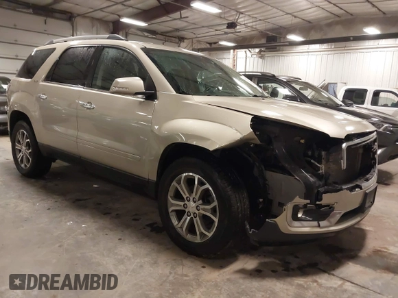 2015 GMC Acadia SLT z VIN 1GKKRSKD0FJ150417, wystawiony jako IAAI lot #41467746 z przebiegiem 155 893 mil mil oraz . Historia ofert i sprzedaży dostępna na DreamBid. Obrazek 1.