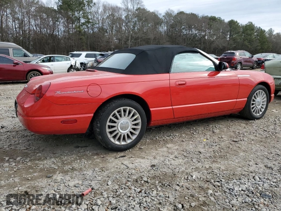 2005 Ford Thunderbird Deluxe z VIN 1FAHP60A05Y105999, wystawiony jako Copart lot #41981235 z przebiegiem 96 546 mil mil oraz Szkoda całkowita • Salvage title. Historia ofert i sprzedaży dostępna na DreamBid. Obrazek 3.