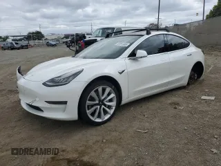 2020 Tesla Model 3 Standard Range Plus z VIN 5YJ3E1EA2LF806434, wystawiony jako Copart lot #53281085 z przebiegiem 108 972 mil mil oraz Szkoda całkowita • Salvage title. Historia ofert i sprzedaży dostępna na DreamBid. Obrazek 1.