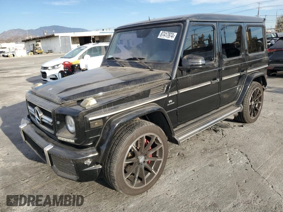 2013 Mercedes-Benz G-Class AMG G 63 with VIN WDCYC7DF6DX200311, listed as a Copart auction lot 87417974 with 113,466 mi miles and Salvage Title. Bid and sale history available at carsss.com. Image 1.