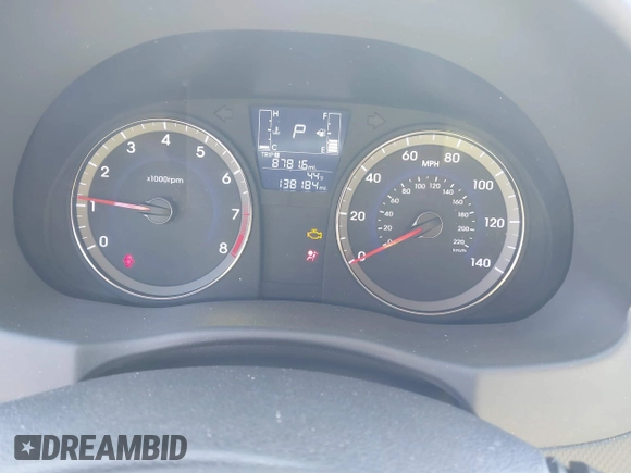 2016 Hyundai Accent SE with VIN KMHCT4AE6GU995856, listed as a IAAI auction lot 41855111 with 138,184 mi miles and . Bid and sale history available at DreamBid. Image 7.