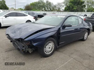 2002 Chevrolet Monte Carlo LS с VIN 2G1WW12E529159735, выставлен на аукционе Copart как лот 57631345 с пробегом 107 049 миль миль и Списание • Salvage title. История ставок и продаж доступна на DreamBid. Изображение 1.
