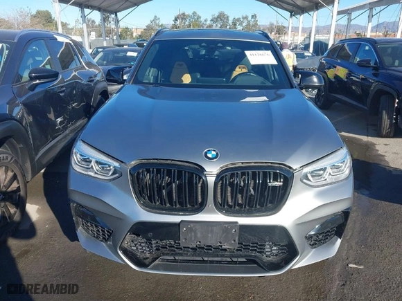 2020 BMW X3 M Competition with VIN 5YMTS0C03LLA57759, listed as a IAAI auction lot 41126676 with NaN miles. Bid and sale history available at carsss.com. Image 13.