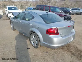 2013 Dodge Avenger SXT with VIN 1C3CDZCBXDN655122, listed as a IAAI auction lot 41709372 with NaN miles. Bid and sale history available at carsss.com. Image 3.