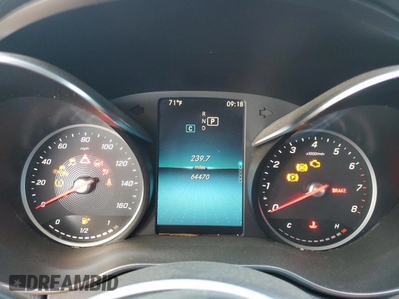 2019 Mercedes-Benz C 300 with VIN WDDWF8DB8KR483762, listed as a Copart auction lot 47028645 with 64,470 mi miles and Salvage Title. Bid and sale history available at DreamBid. Image 9.
