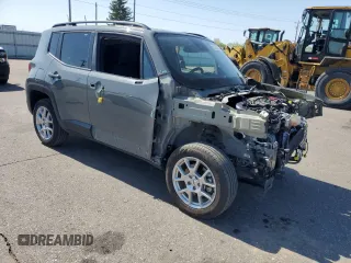 2022 Jeep Renegade Latitude with VIN ZACNJDB18NPN77583, listed as a Copart auction lot 56222315 with 21,551 mi miles and Salvage title. Bid and sale history available at DreamBid. Image 4.