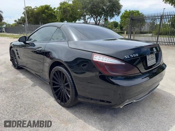 2013 Mercedes-Benz SL 550 with VIN WDDJK7DA4DF012896, listed as a Copart auction lot 64525115 with 114,456 mi miles and Non repairable. Bid and sale history available at DreamBid. Image 2.