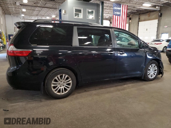 2016 Toyota Sienna XLE with VIN 5TDYK3DCXGS751715, listed as a Copart auction lot 58443105 with 160,155 mi miles and Salvage title. Bid and sale history available at DreamBid. Image 3.