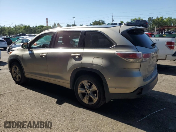 2015 Toyota Highlander Limited with VIN 5TDDKRFH4FS212497, listed as a Copart auction lot 63467635 with 492,359 mi miles and Salvage title. Bid and sale history available at DreamBid. Image 2.