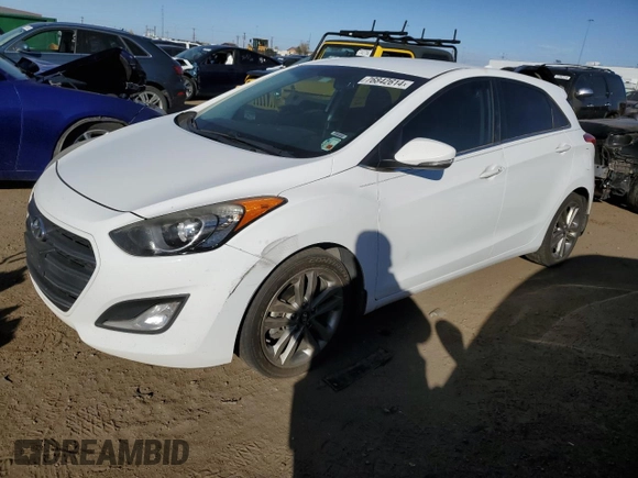 2016 Hyundai Elantra GT with VIN KMHD35LH4GU321917, listed as a Copart auction lot 76842614 with 107,526 mi miles and Salvage Title. Bid and sale history available at carsss.com. Image 1.