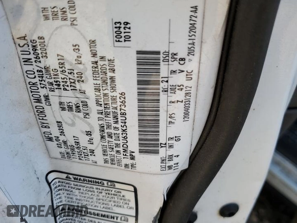 2004 Ford Explorer z VIN 1FMDU63K54UB73626, wystawiony jako Copart lot #74867703 z przebiegiem 152 681 mil mil oraz Nie do naprawy • Non repairable. Historia ofert i sprzedaży dostępna na DreamBid. Obrazek 13.