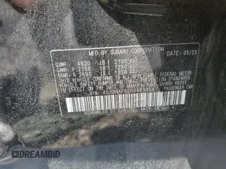 2024 Subaru Legacy Premium with VIN 4S3BWAF66R3003084, listed as a Copart auction lot 57143975 with 52,406 mi miles and Salvage title. Bid and sale history available at DreamBid. Image 12.