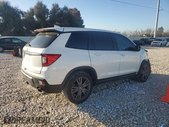 2021 Honda Passport EX-L with VIN 5FNYF7H56MB015412, listed as a Copart auction lot 85828114 with 39,334 mi miles and Salvage Title. Bid and sale history available at carsss.com. Image 3.