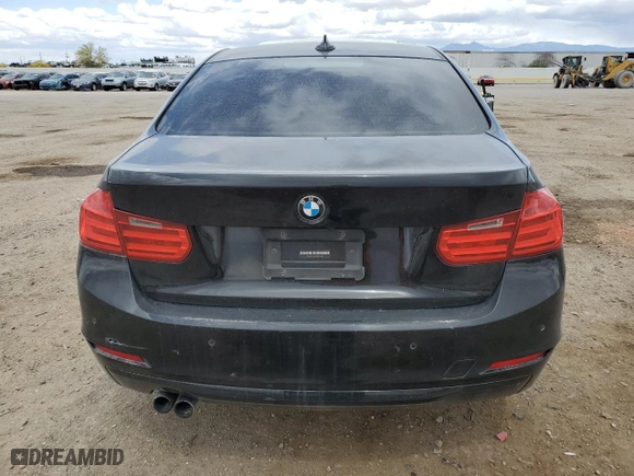 2013 BMW 3 Series 328i with VIN WBA3C1G59DNR45630, listed as a Copart auction lot 52037215 with 105,053 mi miles and Salvage Title. Bid and sale history available at carsss.com. Image 6.
