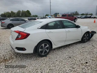 2020 Honda Civic LX with VIN 2HGFC2F60LH505837, listed as a Copart auction lot 50656215 with 49,861 mi miles and Salvage Title. Bid and sale history available at DreamBid. Image 3.