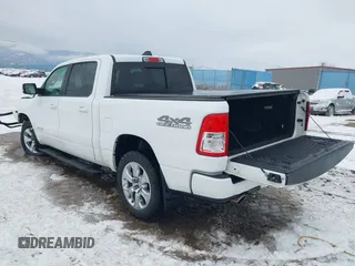 2019 Ram 1500 Big Horn with VIN 1C6SRFFT4KN898375, listed as a IAAI auction lot 41194783 with 54,513 mi miles and . Bid and sale history available at DreamBid. Image 3.