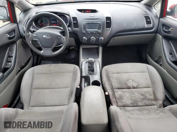 2016 Kia Forte LX with VIN KNAFX4A63G5593749, listed as a Copart auction lot 52703025 with 67,779 mi miles and Salvage Title. Bid and sale history available at carsss.com. Image 8.