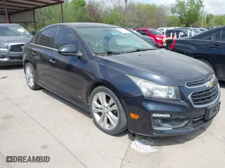 2015 Chevrolet Cruze LTZ with VIN 1G1PG5SB8F7175451, listed as a IAAI auction lot 41907542 with 221,135 mi miles. Bid and sale history available at carsss.com. Image 1.