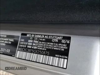 2016 Mercedes-Benz G-Class G 550 with VIN WDCYC3KF5GX250875, listed as a Copart auction lot 49159994 with 74,533 mi miles and Salvage Title. Bid and sale history available at carsss.com. Image 10.