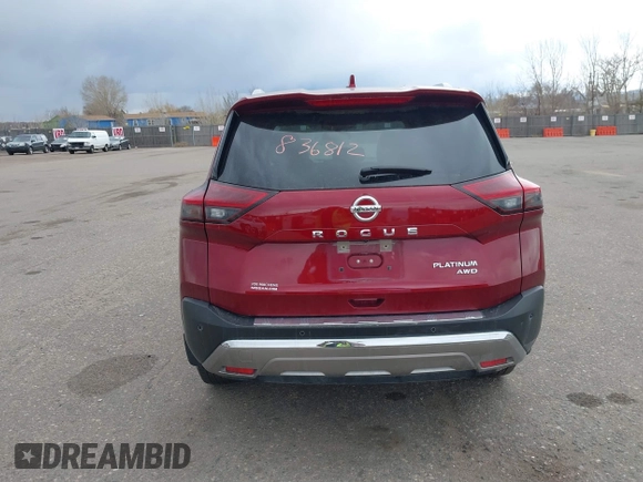 2021 Nissan Rogue Platinum with VIN JN8AT3DDXMW310514, listed as a IAAI auction lot 41836812 with 73,125 mi miles and . Bid and sale history available at DreamBid. Image 16.
