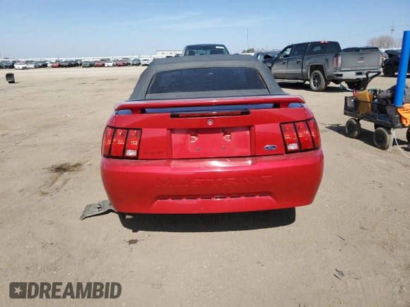 2001 Ford Mustang Deluxe with VIN 1FAFP44461F229846, listed as a Copart auction lot 49043565 with 99,534 mi miles and Salvage Title. Bid and sale history available at carsss.com. Image 6.