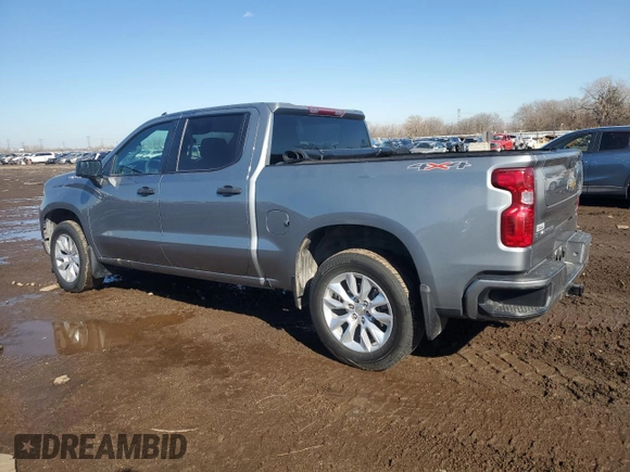 2023 Chevrolet Silverado 1500 Custom with VIN 3GCPDBEK8PG202180, listed as a Copart auction lot 46926185 with 26,043 mi miles and Salvage Title. Bid and sale history available at DreamBid. Image 2.