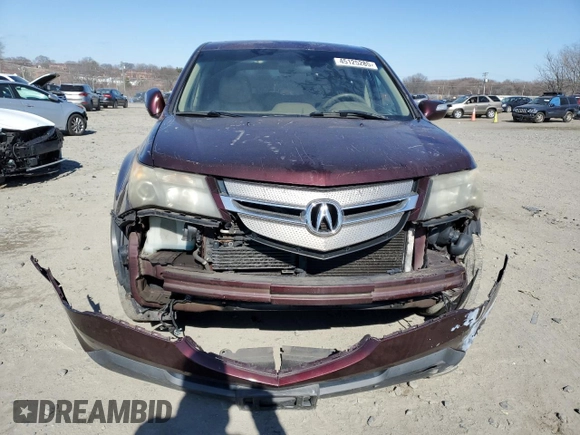 2007 Acura MDX Tech Pkg with VIN 2HNYD28367H526666, listed as a Copart auction lot 45125285 with 208,405 mi miles and Salvage Title. Bid and sale history available at carsss.com. Image 5.
