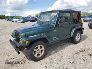 2001 Jeep Wrangler Sahara z VIN 1J4FA59S21P349009, wystawiony jako Copart lot #57588205 z przebiegiem 235 268 mil mil oraz Czysty tytuł • Clean title. Historia ofert i sprzedaży dostępna na DreamBid. Obrazek 1.